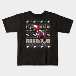 Funny T-rex Christmas Kids T-Shirt